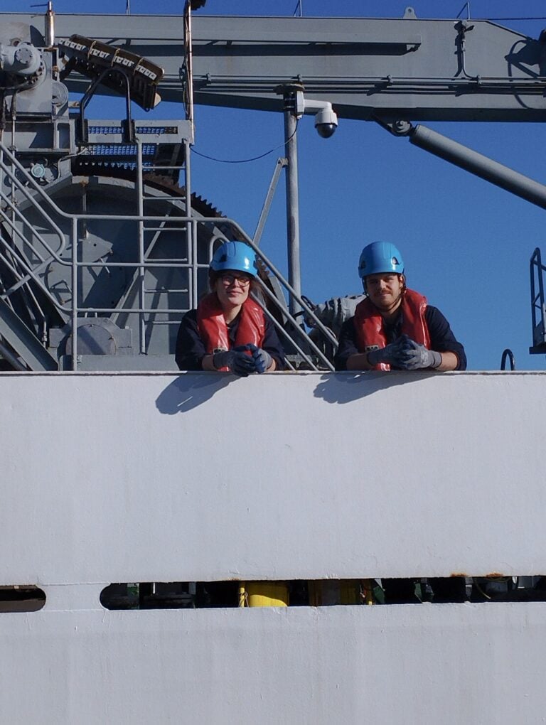 FAIMM cadets carrying out maintenance work on board, 2025.