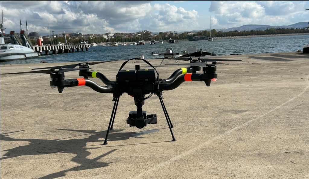CMRE's UAS Freefly Astro for EDT-enabled counter-drifting mine operations.